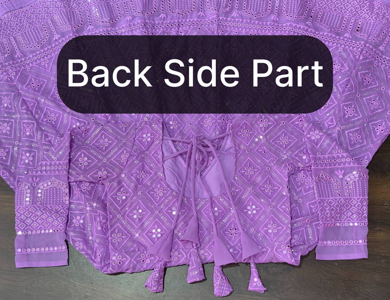 ✨Royal Lavender Embroidered Anarkali Suit Set with Dupatta✨