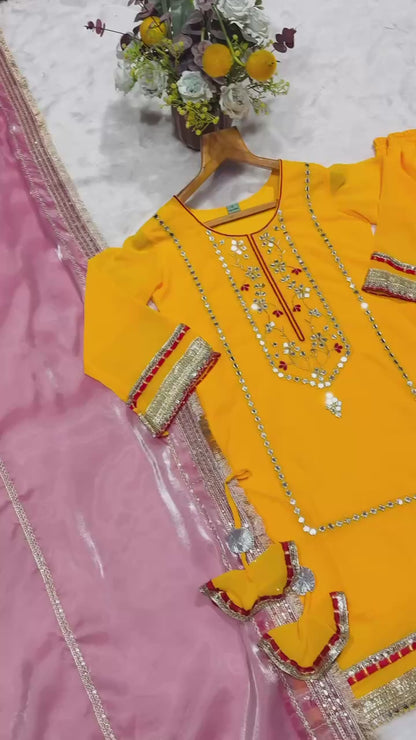 ✨ Maharani Noor Embroidered Sharara Suit Set ✨
